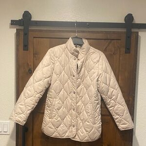 32 Degrees Women's Beige Quilted Puffer Jacket